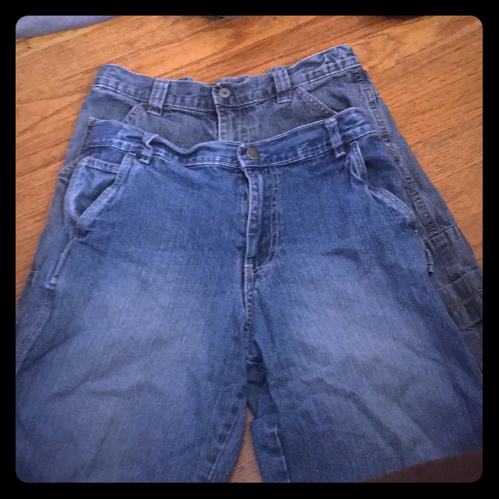 Wrangler and Faded glory jean shorts